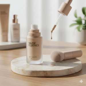 Base de maquillaje NUDE ESSENCE – Tono "Warm Sand" (Medio)
