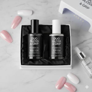 Duo Gloss & Grip: Kit Esencial Base + Top Coat